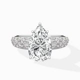 Vintage Scrollwork Solitaire Ring Engagement Ring