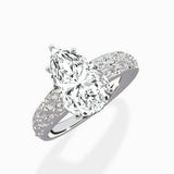 Vintage Scrollwork Solitaire Ring Engagement Ring