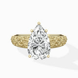 Vintage Scrollwork Solitaire Ring Engagement Ring