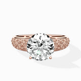 Vintage Scrollwork Solitaire Ring Engagement Ring