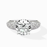 Vintage Scrollwork Solitaire Ring Engagement Ring