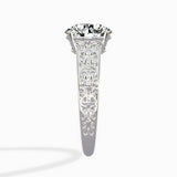 Vintage Scrollwork Solitaire Ring Engagement Ring