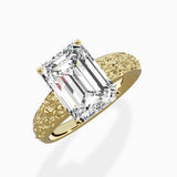 Vintage Scrollwork Solitaire Ring Engagement Ring