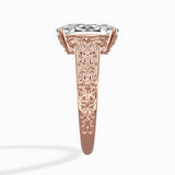 Vintage Scrollwork Solitaire Ring Engagement Ring