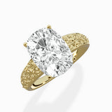 Vintage Scrollwork Solitaire Ring Engagement Ring