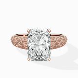 Vintage Scrollwork Solitaire Ring Engagement Ring