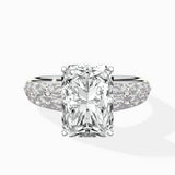 Vintage Scrollwork Solitaire Ring Engagement Ring