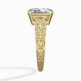 Vintage Scrollwork Solitaire Ring Engagement Ring