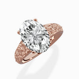 Vintage Scrollwork Solitaire Ring Engagement Ring