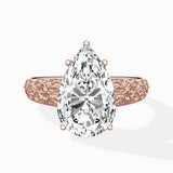 Vintage Scrollwork Solitaire Ring Engagement Ring