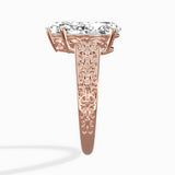 Vintage Scrollwork Solitaire Ring Engagement Ring