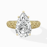 Vintage Scrollwork Solitaire Ring Engagement Ring