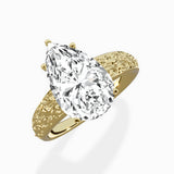 Vintage Scrollwork Solitaire Ring Engagement Ring