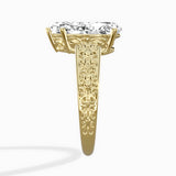 Vintage Scrollwork Solitaire Ring Engagement Ring