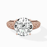 Vintage Scrollwork Solitaire Ring Engagement Ring