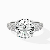 Vintage Scrollwork Solitaire Ring Engagement Ring