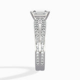 Vintage Split Shank Solitaire Ring Engagement Ring