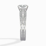Vintage Split Shank Solitaire Ring Engagement Ring