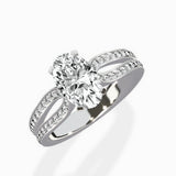 Vintage Split Shank Solitaire Ring Engagement Ring