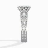 Vintage Split Shank Solitaire Ring Engagement Ring