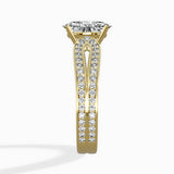 Vintage Split Shank Solitaire Ring Engagement Ring
