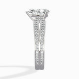Vintage Split Shank Solitaire Ring Engagement Ring