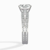 Vintage Split Shank Solitaire Ring Engagement Ring