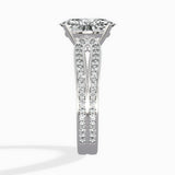 Vintage Split Shank Solitaire Ring Engagement Ring