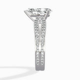 Vintage Split Shank Solitaire Ring Engagement Ring