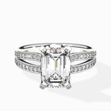 Vintage Split Shank Solitaire Ring Engagement Ring