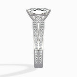 Vintage Split Shank Solitaire Ring Engagement Ring