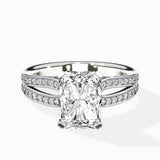 Vintage Split Shank Solitaire Ring Engagement Ring