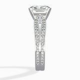 Vintage Split Shank Solitaire Ring Engagement Ring