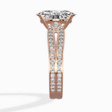 Vintage Split Shank Solitaire Ring Engagement Ring