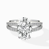 Vintage Split Shank Solitaire Ring Engagement Ring