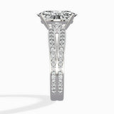Vintage Split Shank Solitaire Ring Engagement Ring