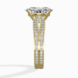 Vintage Split Shank Solitaire Ring Engagement Ring