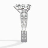 Vintage Split Shank Solitaire Ring Engagement Ring