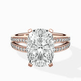 Vintage Split Shank Solitaire Ring Engagement Ring