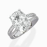 Vintage Split Shank Solitaire Ring Engagement Ring