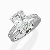 Vintage Split Shank Solitaire Ring Engagement Ring