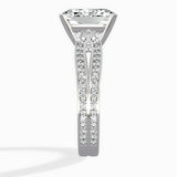 Vintage Split Shank Solitaire Ring Engagement Ring