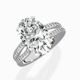 Vintage Split Shank Solitaire Ring Engagement Ring