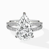 Vintage Split Shank Solitaire Ring Engagement Ring