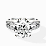 Vintage Split Shank Solitaire Ring Engagement Ring