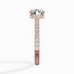 Alluring Hidden Halo 2.02 ct Oval Engagement Ring in Rose Gold (test) - The Better Diamonds