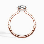 Alluring Hidden Halo 2.02 ct Oval Engagement Ring in Rose Gold (test) - The Better Diamonds