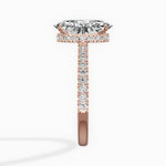 Alluring Hidden Halo Engagement Ring - The Better Diamonds