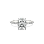 Alluring Hidden Halo Engagement Ring - The Better Diamonds