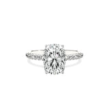 Alluring Hidden Halo Engagement Ring - The Better Diamonds